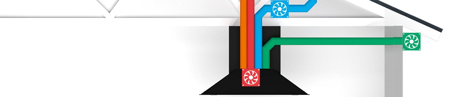 fläktens motor Flytta fläktens motor och få tyst i köket